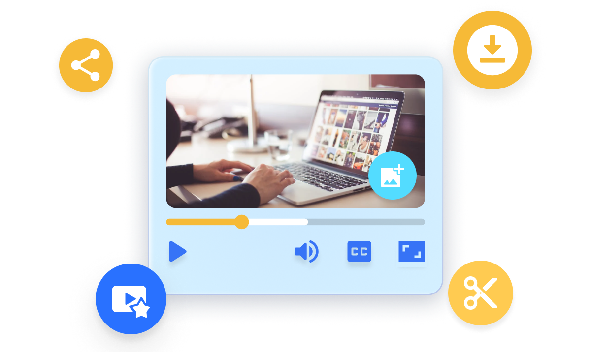 Do it all with Visla — compliance microlearning video maker platform showing AI editing and sharing tools on a laptop